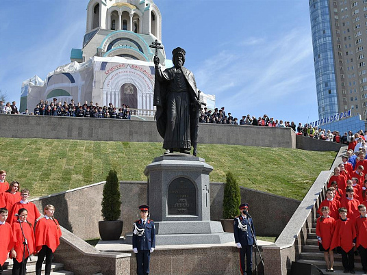 Открытие памятника князю Владимиру. 6 мая 2019г. Набережная р.Волги